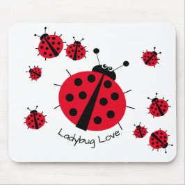 Mousepad Ladybug Love Girly Divertiu Cartoon
