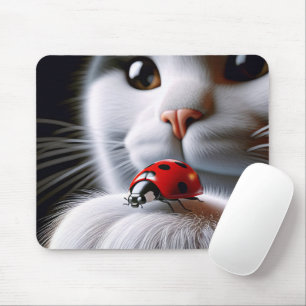 Mousepad Ladybug na pata de Cat