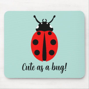 Mousepad Ladybug Pattern