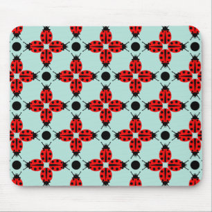 Mousepad Ladybug Pattern