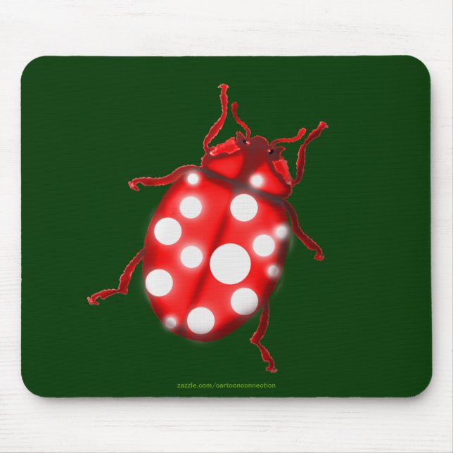 Mousepad LadyBug presentes para borbulhadores e jardineiros (Frente)