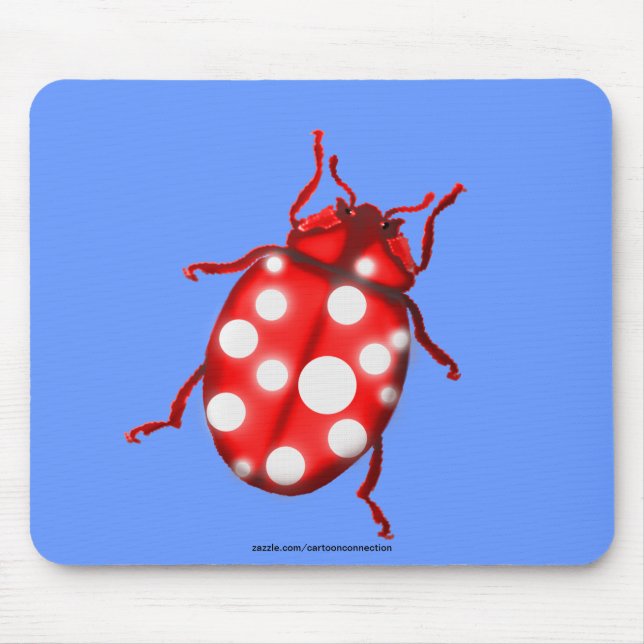 Mousepad LadyBug presentes para borbulhadores e jardineiros (Frente)
