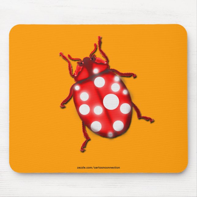 Mousepad LadyBug presentes para borbulhadores e jardineiros (Frente)