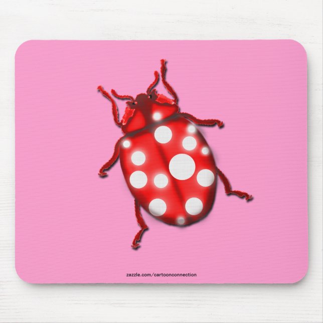 Mousepad LadyBug presentes para borbulhadores e jardineiros (Frente)