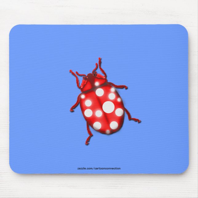 Mousepad LadyBug presentes para borbulhadores e jardineiros (Frente)