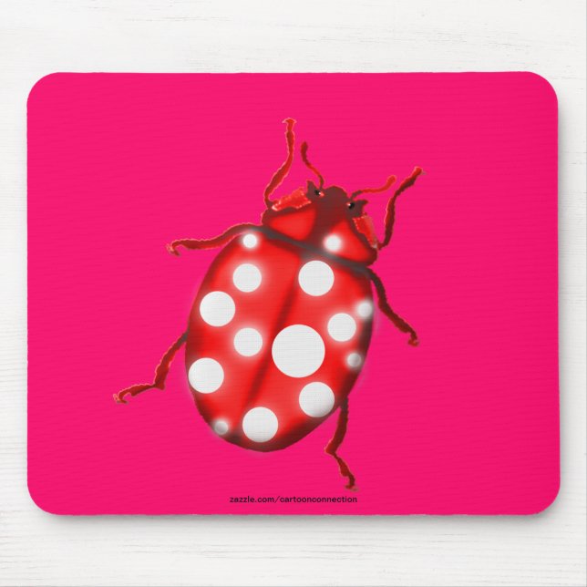 Mousepad LadyBug presentes para borbulhadores e jardineiros (Frente)