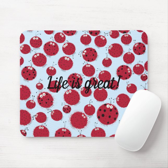 Mousepad Ladybug Shindig (Com mouse)