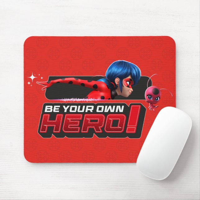 Mousepad Ladybug & Tikki | Seja Seu Próprio Herói! (Com mouse)