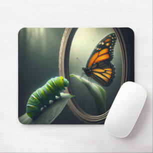 Mousepad Lagarta Olhando Num Espelho