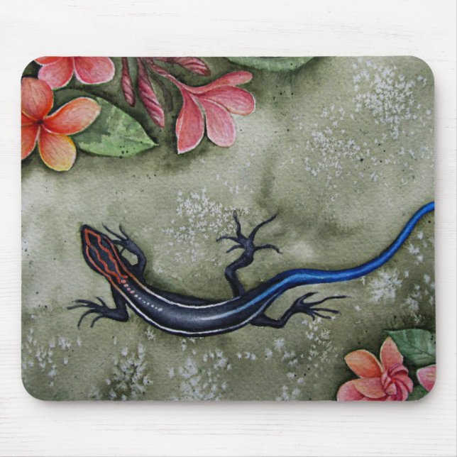 Mousepad lagarto corredora de cauda azul (Frente)