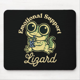 Mousepad Lagarto de Suporte Emocional Gecko Fofo Com Boba