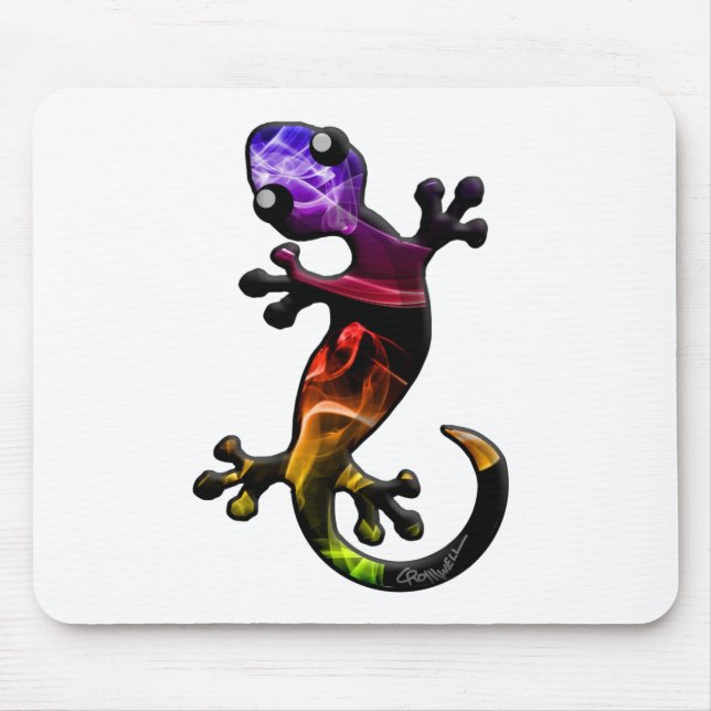 Mousepad Lagarto do geco do fumo (Frente)