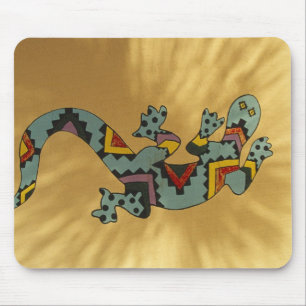 Mousepad Lagarto geco pintado na parede, Tucson, Arizona,