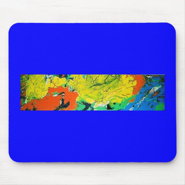 Mousepad Lagarto Laranja com Afro Amarelo (Frente)
