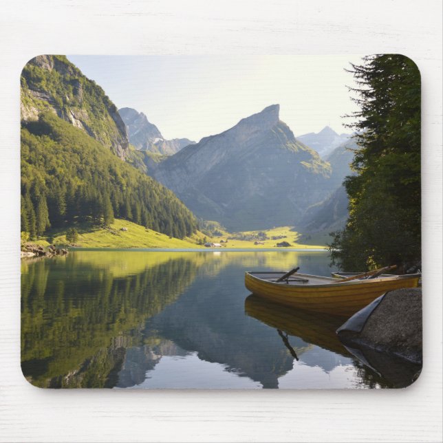 Mousepad Lago alpino de montanha na Suiça (Frente)