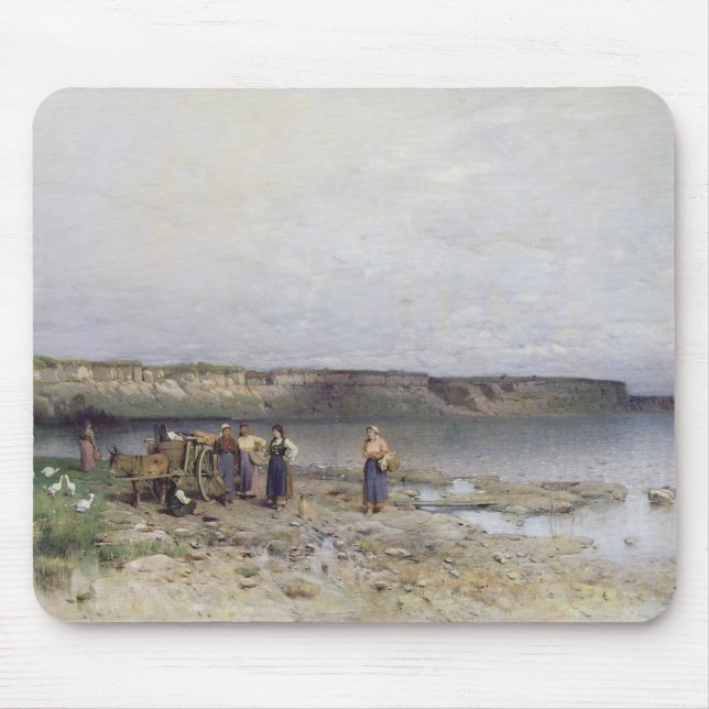 Mousepad Lago Balaton com a costa de Akarattya, 1885 (Frente)