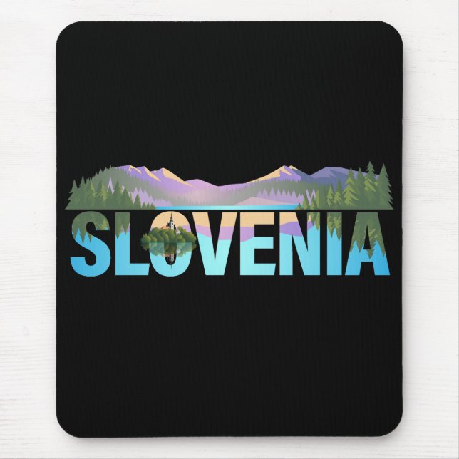 Mousepad Lago Bled Eslovênia Europa (Frente)