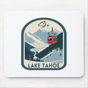Mousepad Lago de Esqui Tahoe Retro Estilo Vintage Lago Taho