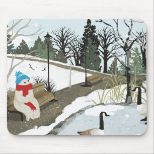 Mousepad Lago de Patos - Inverno