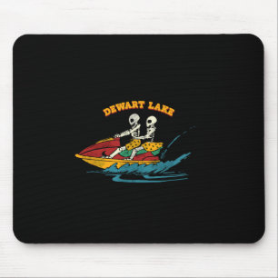 Mousepad Lago Dewart Indiana Esqueleto Engraçado Jet Ski Re