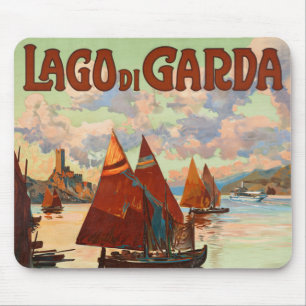 Mousepad Lago di Garda, Lago de Garda, Itália Viagem Antiga