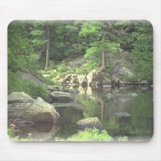 Mousepad Lago e rochas da montanha de Pad~~ New York do (Frente)