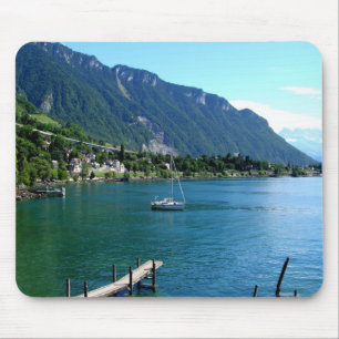 Mousepad Lago Genebra no verão
