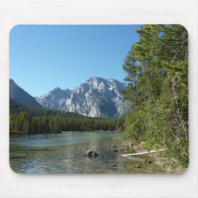 Mousepad Lago Leigh no Parque Nacional Grand Teton (Frente)