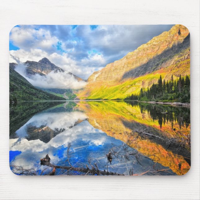 Mousepad Lago medicine da parte superior dois no nascer do (Frente)