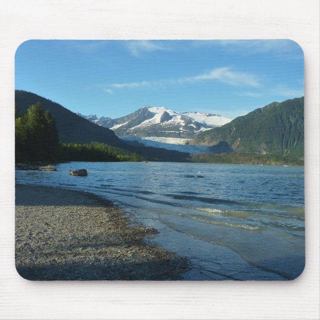 Mousepad Lago Mendenhall, na paisagem de Juneau Alaska (Frente)