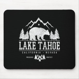 Mousepad Lago Tahoe Califórnia - Acampamento da Natureza Mo