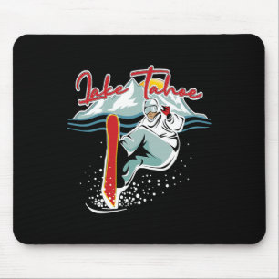 Mousepad Lago Tahoe Sierra Nevada California Snowboard S