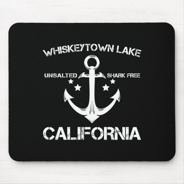 Mousepad Lago Whiskeytown Califórnia pescaria engraçada aca (Frente)
