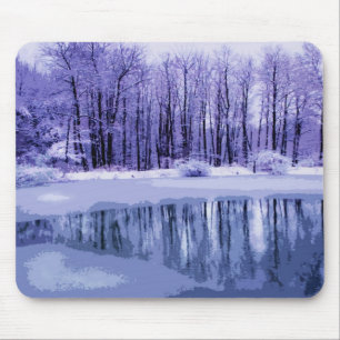 Mousepad Lagoa azul do inverno