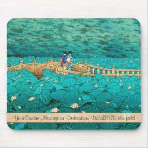 Mousepad Lagoa de Benten no cenário do japonês de Shiba