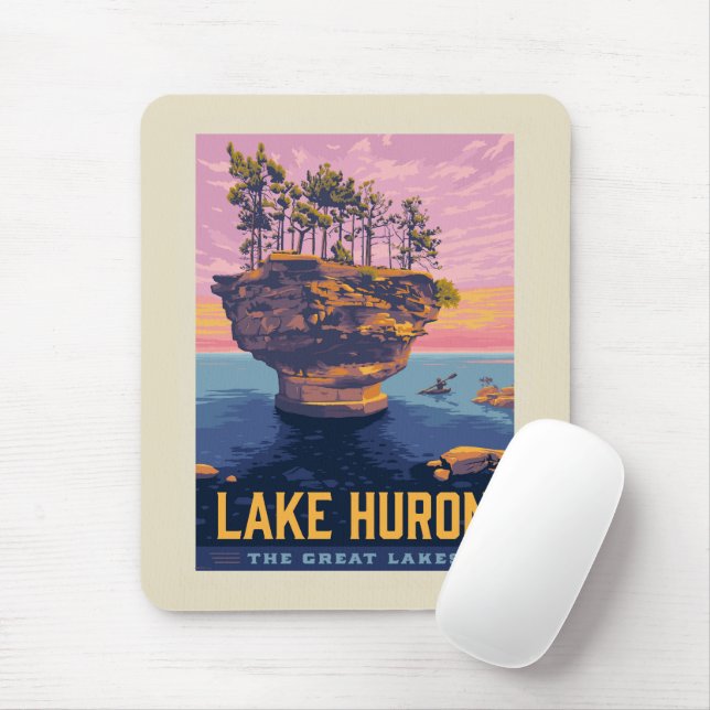 Mousepad Lagos excelente | Lago Huron (Com mouse)