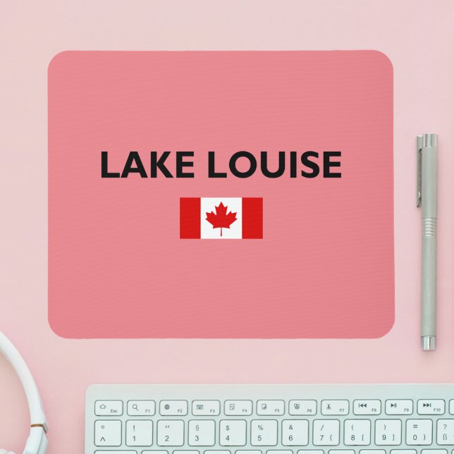 Mousepad Lake Louise Canada Flag Light-Color (Criador carregado)