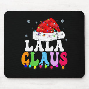 Mousepad Lala Claus Funny Família Xmas Correspondendo Vovó
