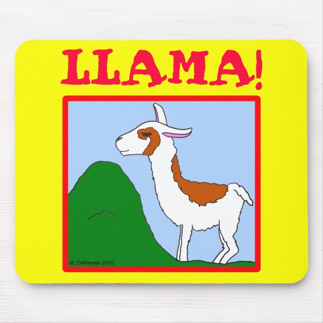 Mousepad Lama! Design (Frente)