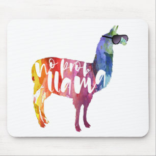 Mousepad Lama. Nenhum Probllama. Nenhum Prob-lama.