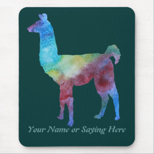 Mousepad Lamas coloridos