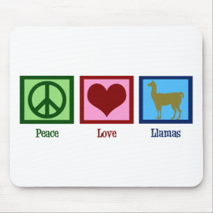 Mousepad Lamas do amor da paz