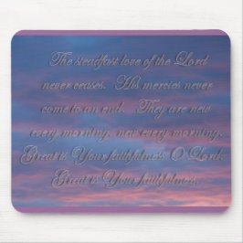 Mousepad Lamentações 3:22 O amor firme do Senhor