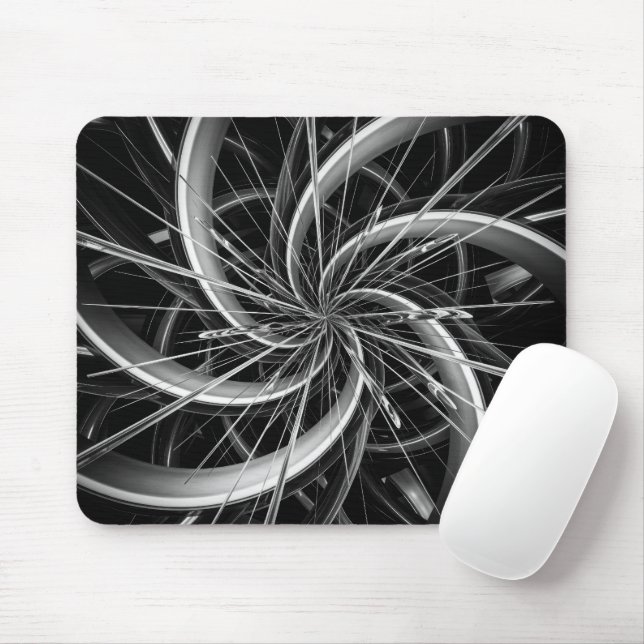 Mousepad Lâminas e piques de ventilador de metal espiral (Com mouse)