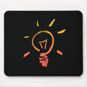 Mousepad Lâmpada de vinheta de lâmpada acesa