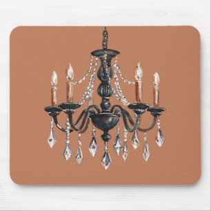 Mousepad Lâmpada Marrom Preta