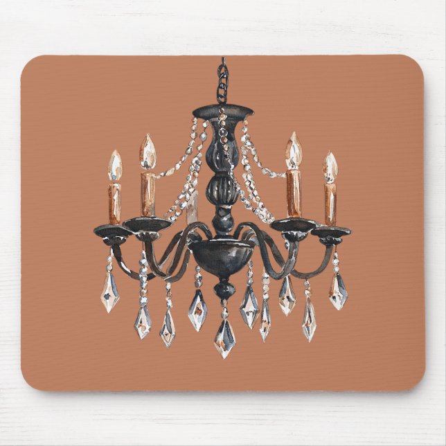 Mousepad Lâmpada Marrom Preta (Frente)