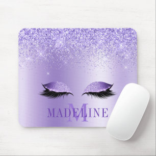 Mousepad Lâmpadas Luminosas Púrpuras, Monograma Motiváve