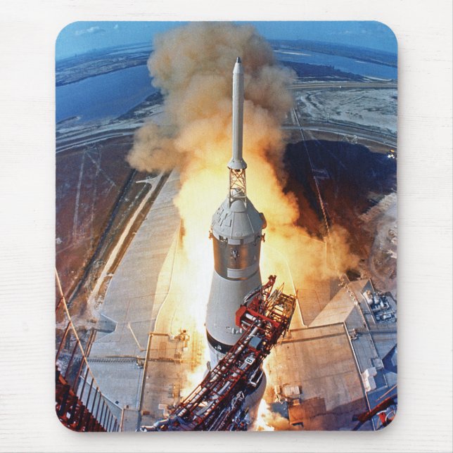 Mousepad Lançamento do Foguete da NASA Apollo 11 para a Lua (Frente)