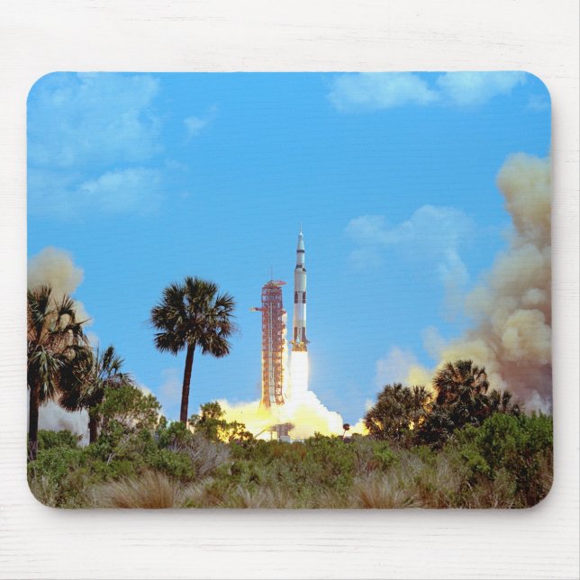 Mousepad Lançamento do Foguete Saturn V da NASA Apollo 16 (Frente)